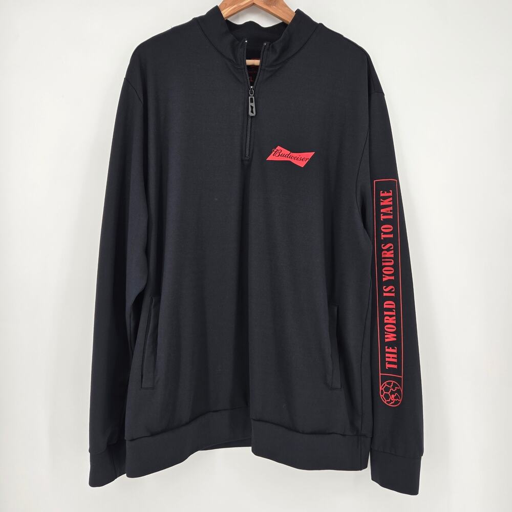 Budweiser 2022 FIFA World Cup Quarter‑Zip – XXL – “The World Is Yours To Take”